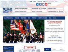 Tablet Screenshot of militaryconnection.com